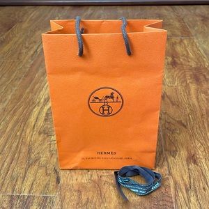 💯 HERMES Gift Bag & Ribbon